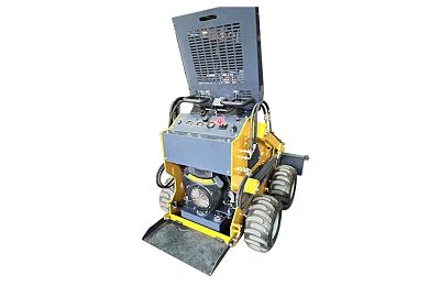How to replace the hydraulic oil of a skid loader?