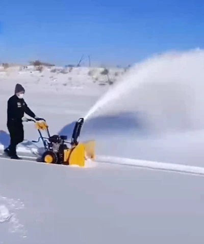 snow sweeper